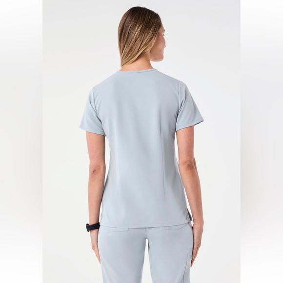Figs Dusty Blue Catarina Scrub Top - Picture 5 of 9